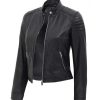 Women's Shearling Biker Jacket