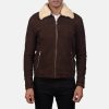 Brown Suede Leather Jacket