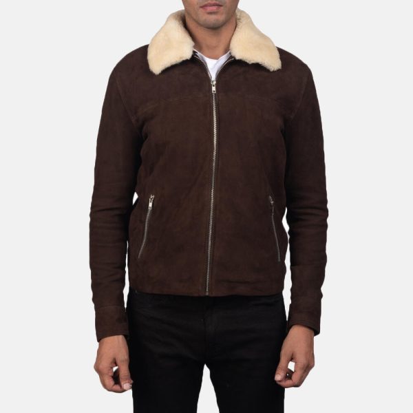 Brown Suede Leather Jacket