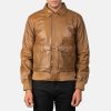 Coffee Brown Leather Jacket