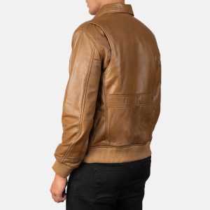 Coffee Brown Leather Jacket