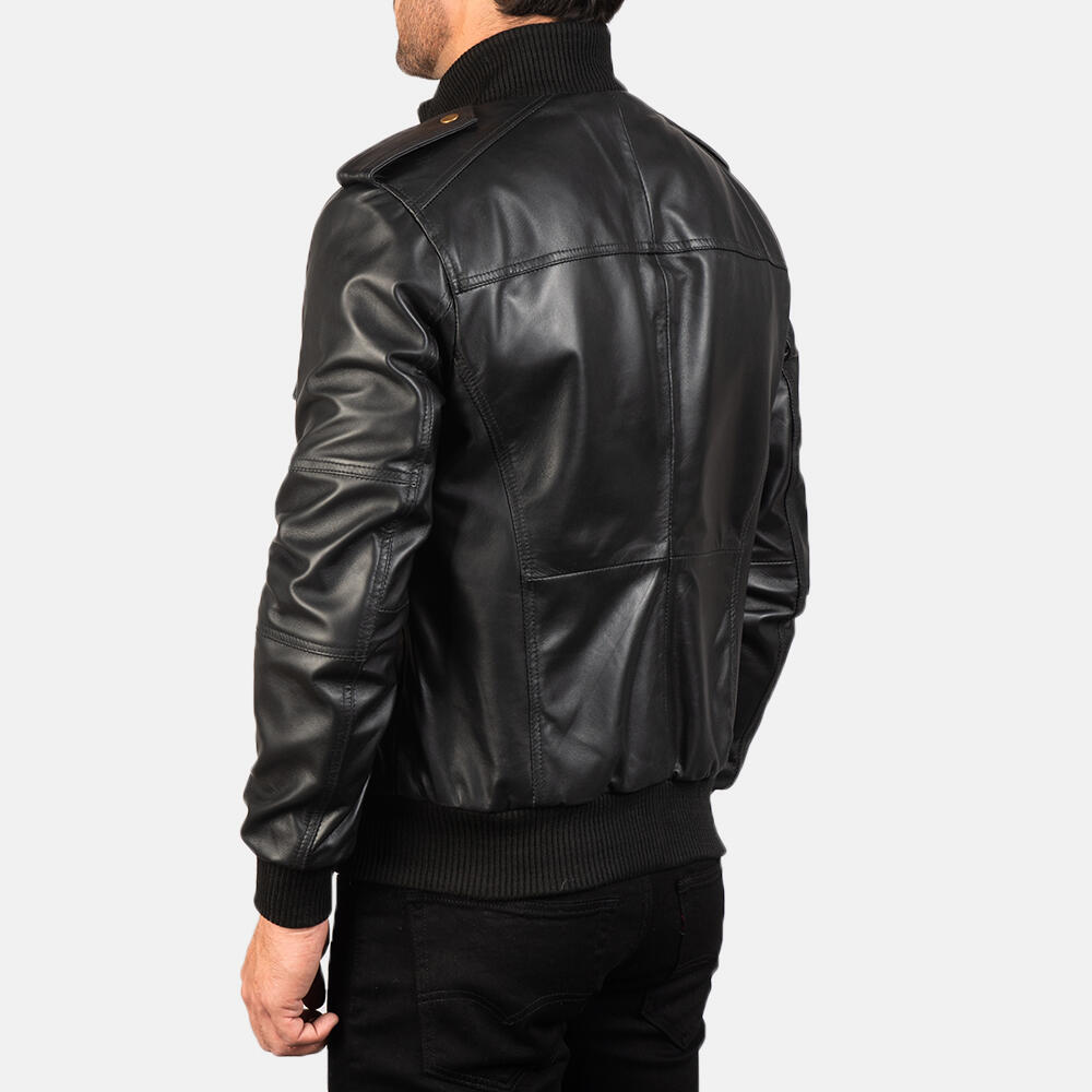stylish-black-leather-jacket Stylish Black Leather Jacket