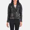 Black Moto Faux Leather Jacket