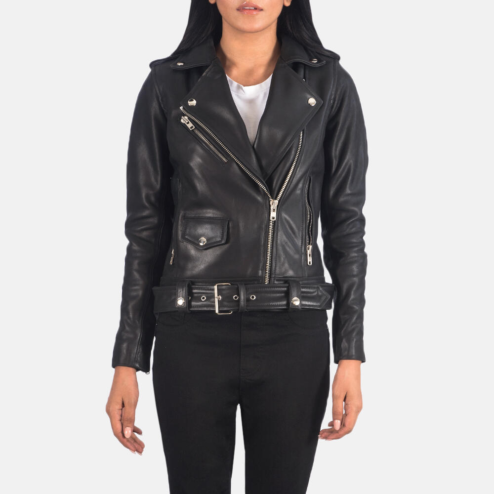 black-moto-faux-leather-jacket Black Moto Faux Leather Jacket